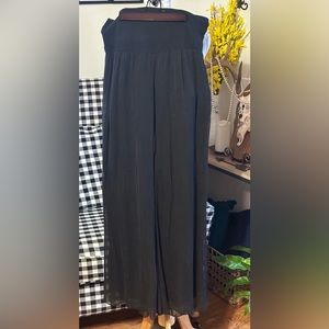 Cosmo Large Silk Black Pants